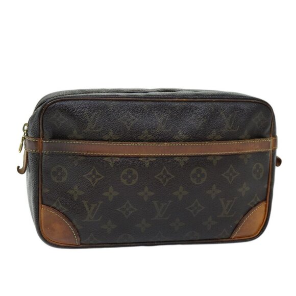 LOUIS VUITTON Monogram Compiegne 28 Clutch Bag - Picture 1 of 15